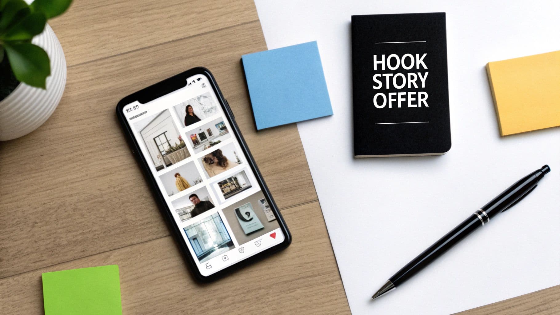 Person planning a video on a whiteboard