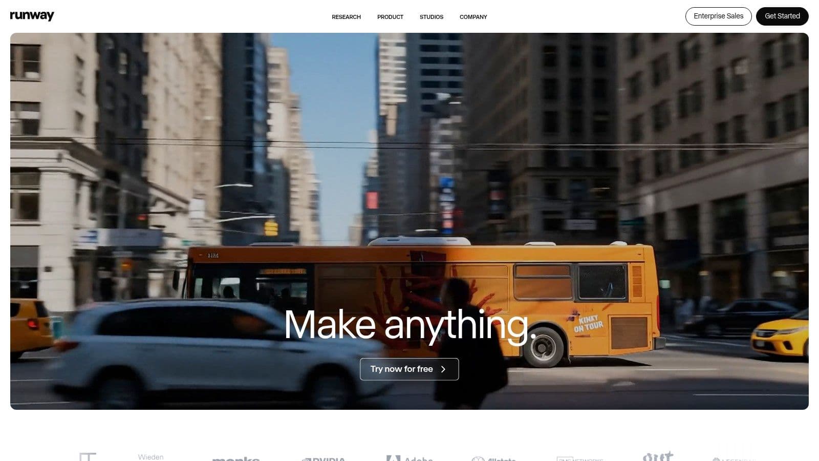 Runway – Gen‑3/Gen‑4 video generation