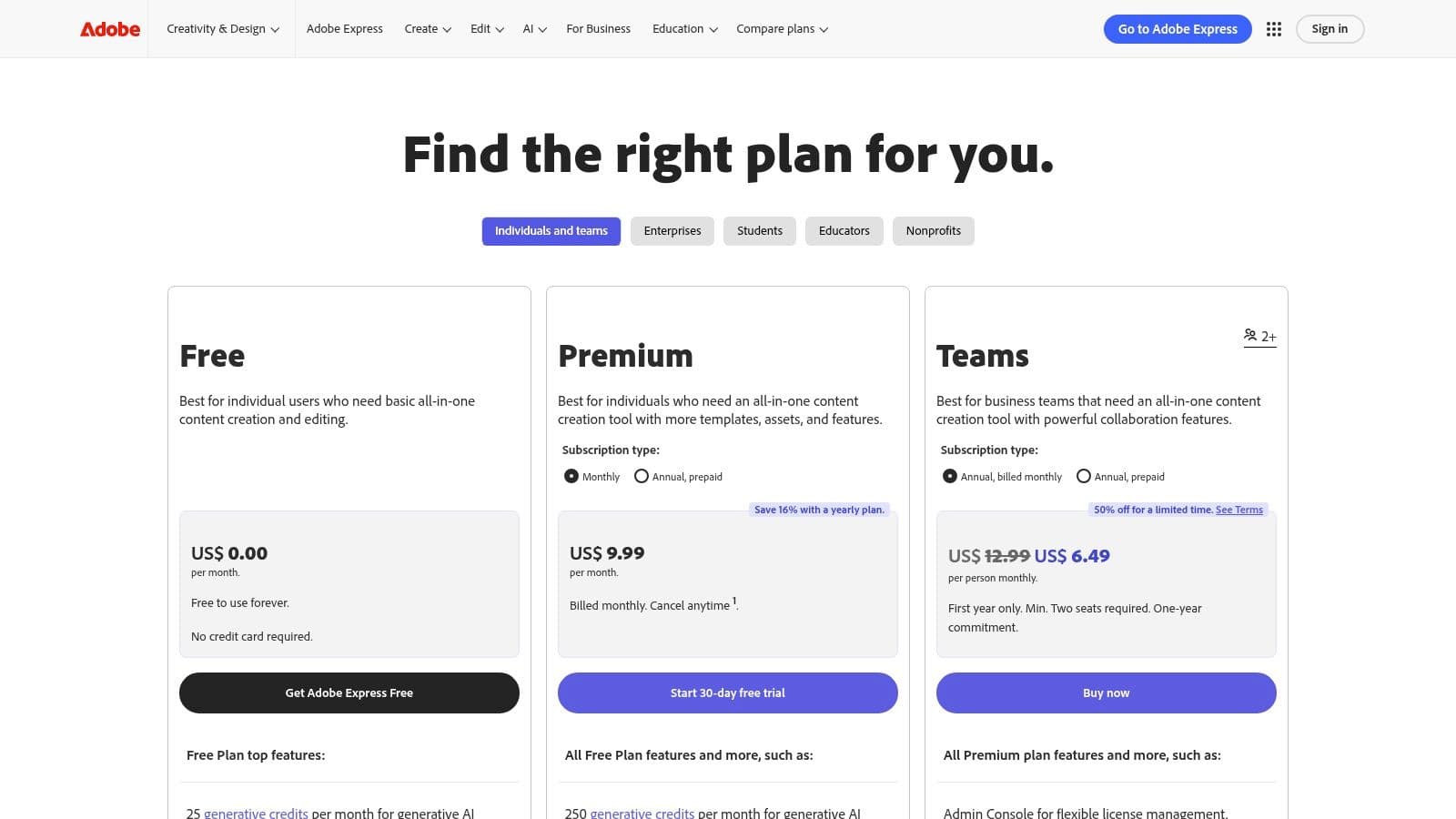 Adobe Express / Firefly