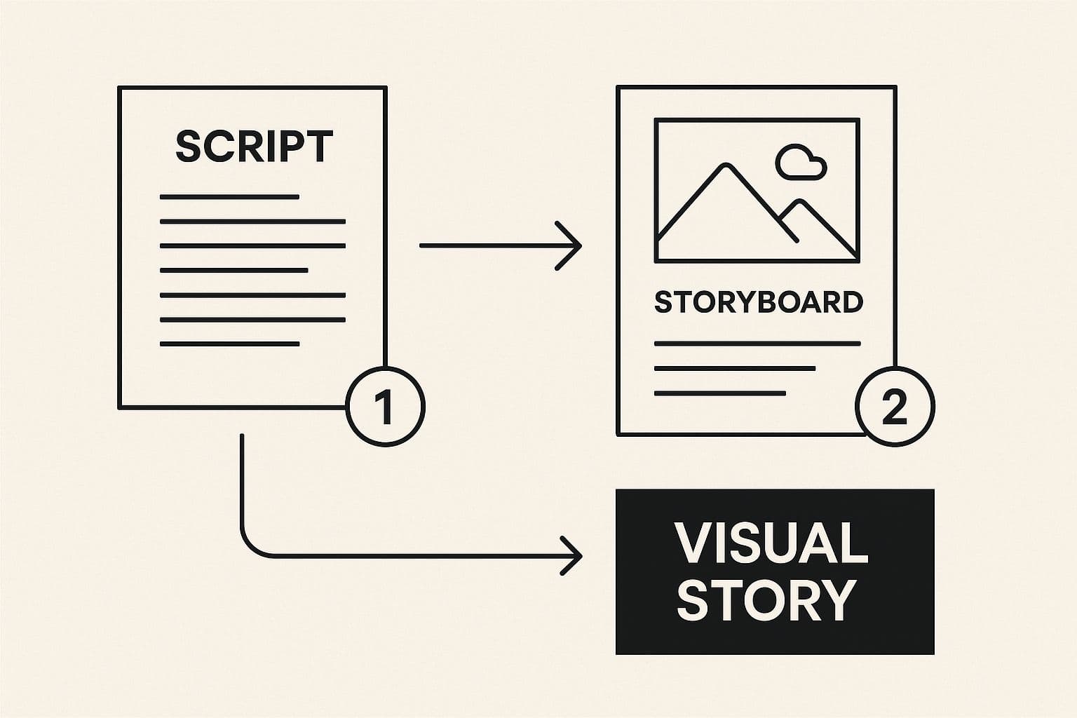 Infographic about script to video