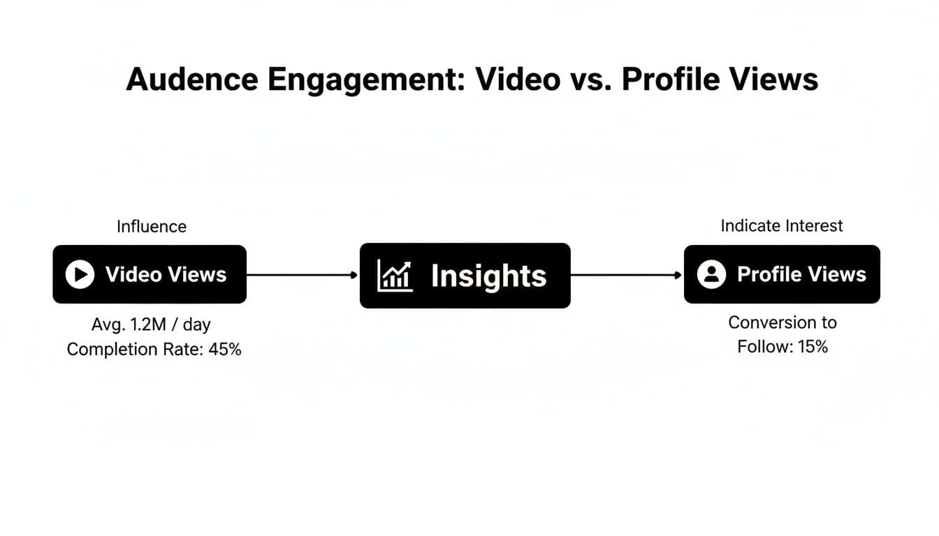 Infographic about can you see who views your tiktoks