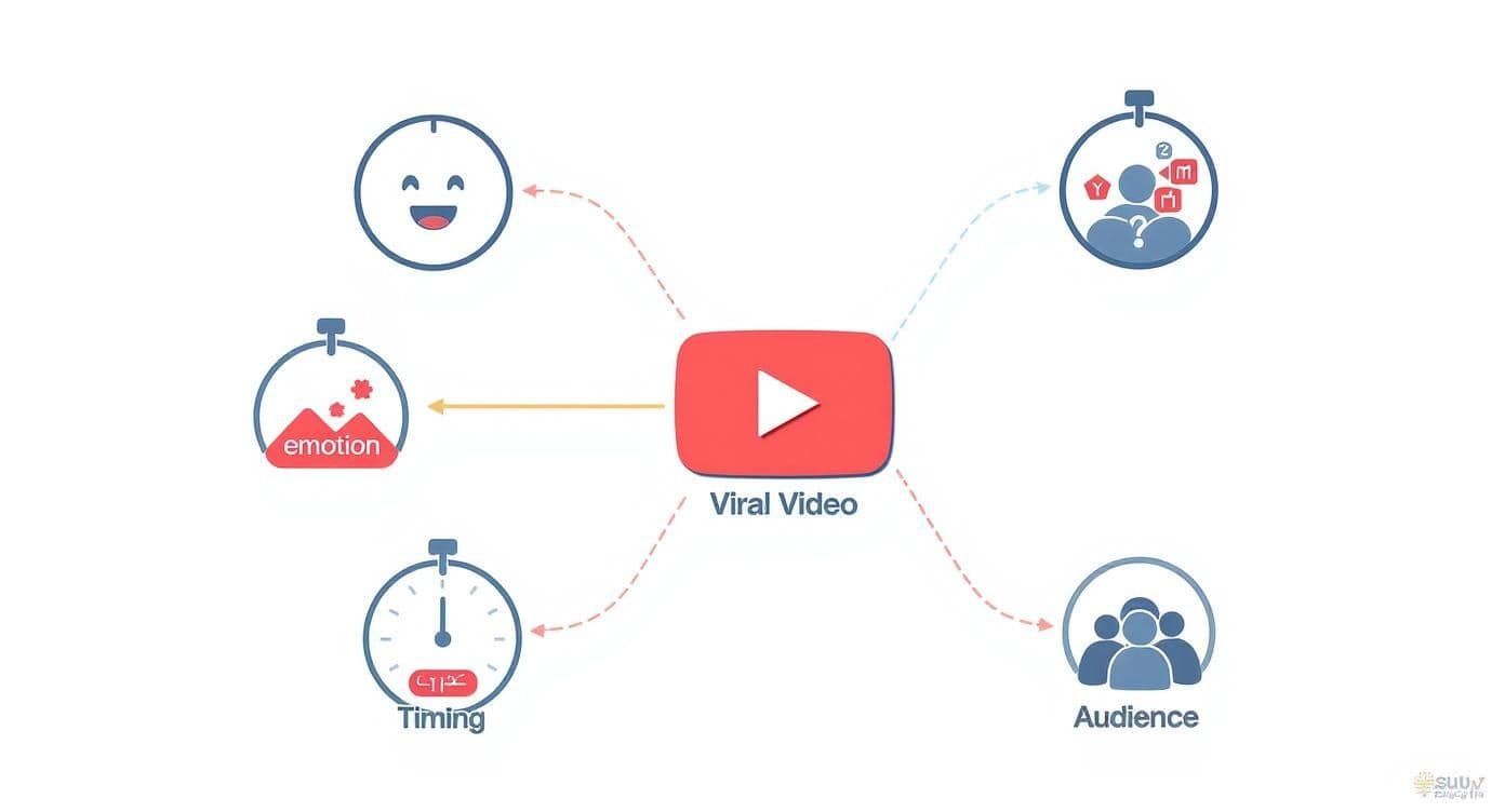 Infographic about what makes a viral video