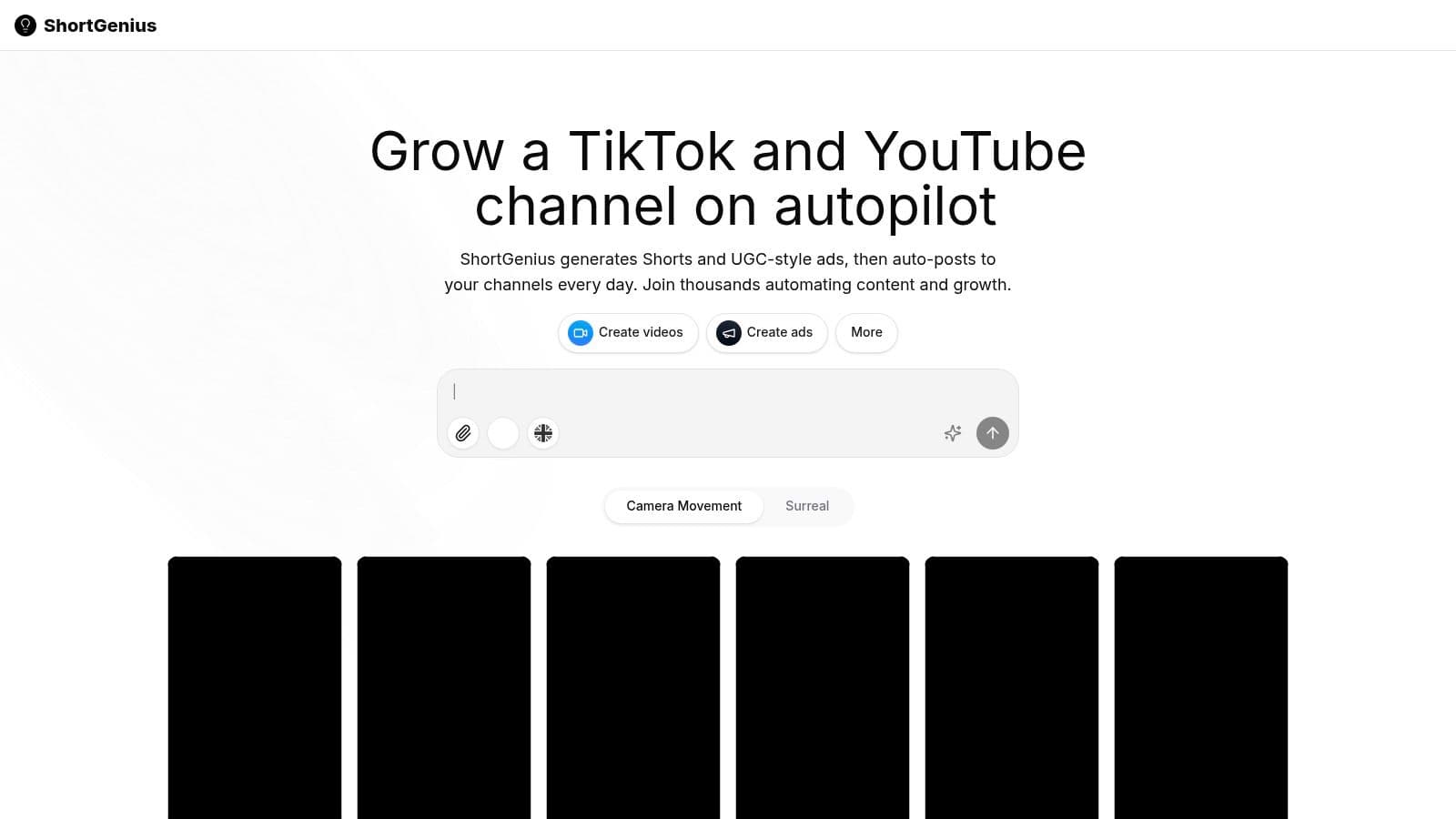 ShortGenius (AI Video / AI Ad Generator)