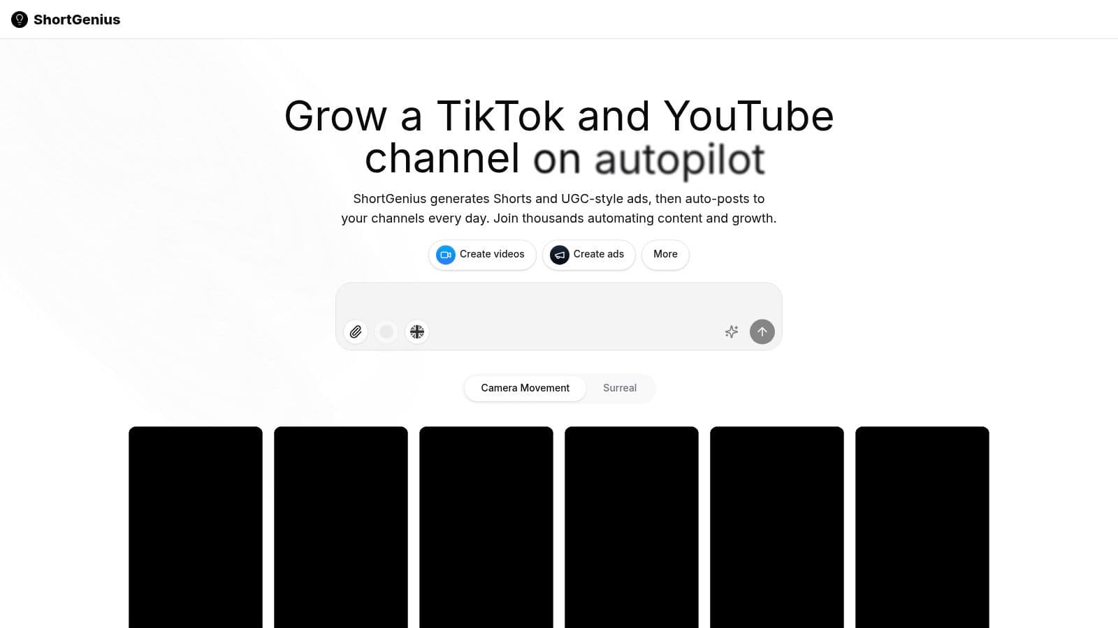 ShortGenius (AI Video / AI Ad Generator)
