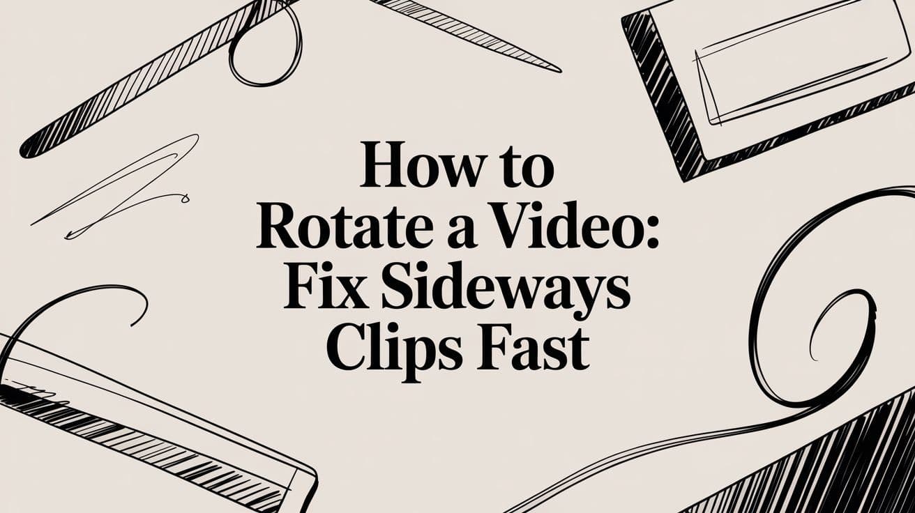 How to Rotate a Video: Fix Sideways Clips Fast